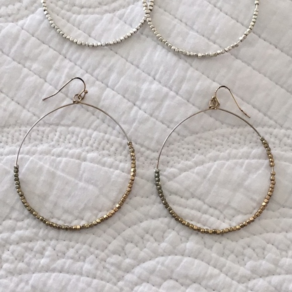 FOUR sets of dangle earrings. All EUC - Picture 3 of 5
